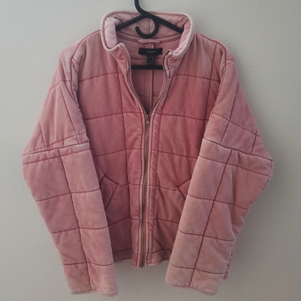 Forever 21 Blush Quilted Jacket